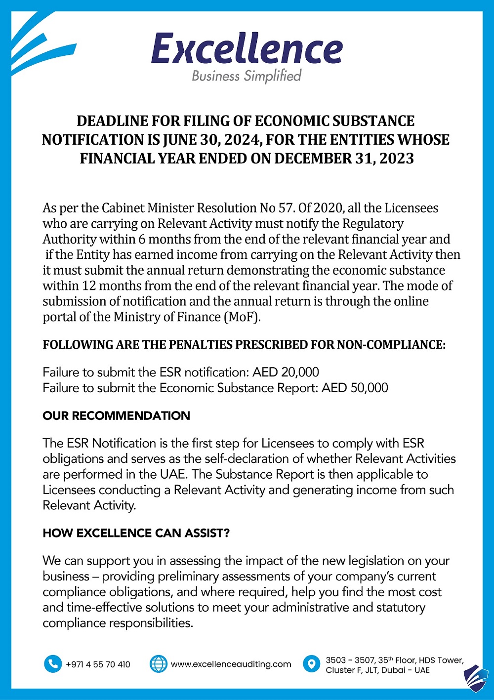 6 Must-Know Aspects of Economic Substance Regulation (ESR in UAE)